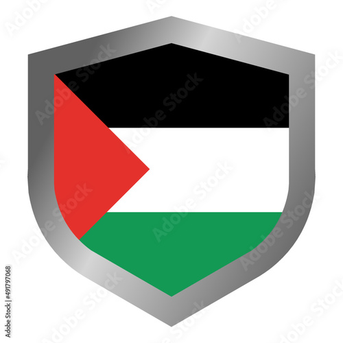 Free Download Palestine flag shield - GFXLoad