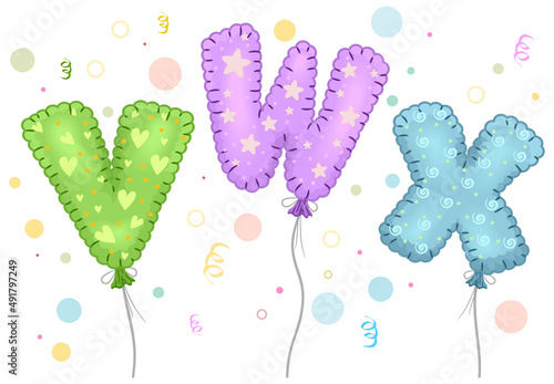 Mylar Balloons Illustration