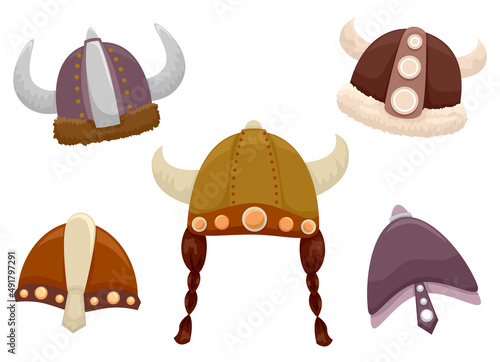 Viking Hats Illustration
