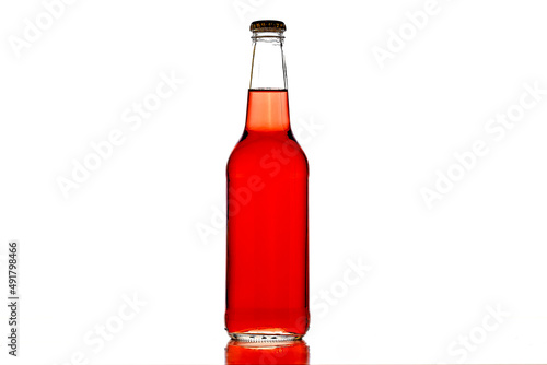 glass bottle isolated on white background