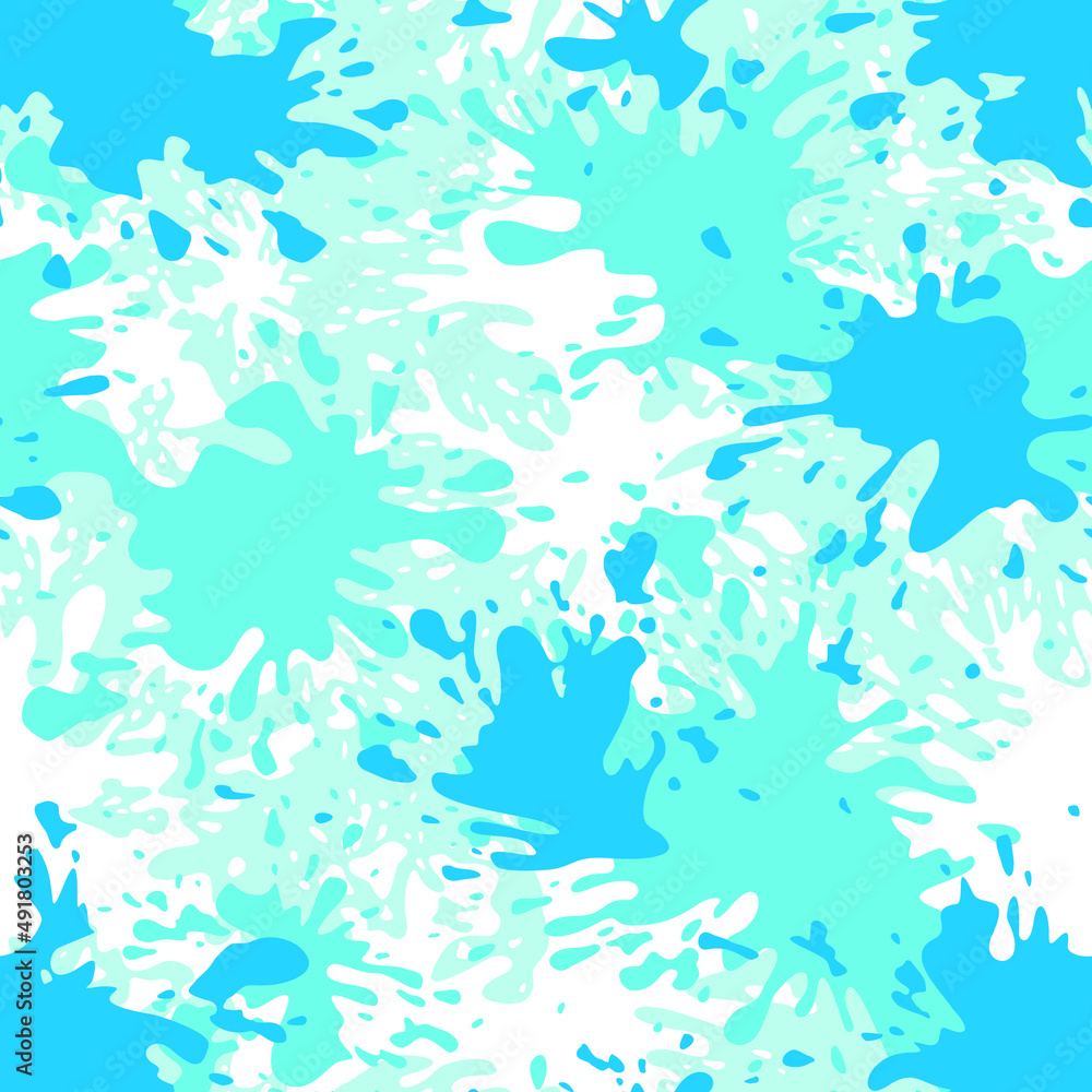 Splash camouflage spot seamless pattern. Abstract modern endless urban colorful texture. Vector illustration. Splash camouflage spot seamless pattern. Abstract modern endless urban colorful texture. Vector illustration.