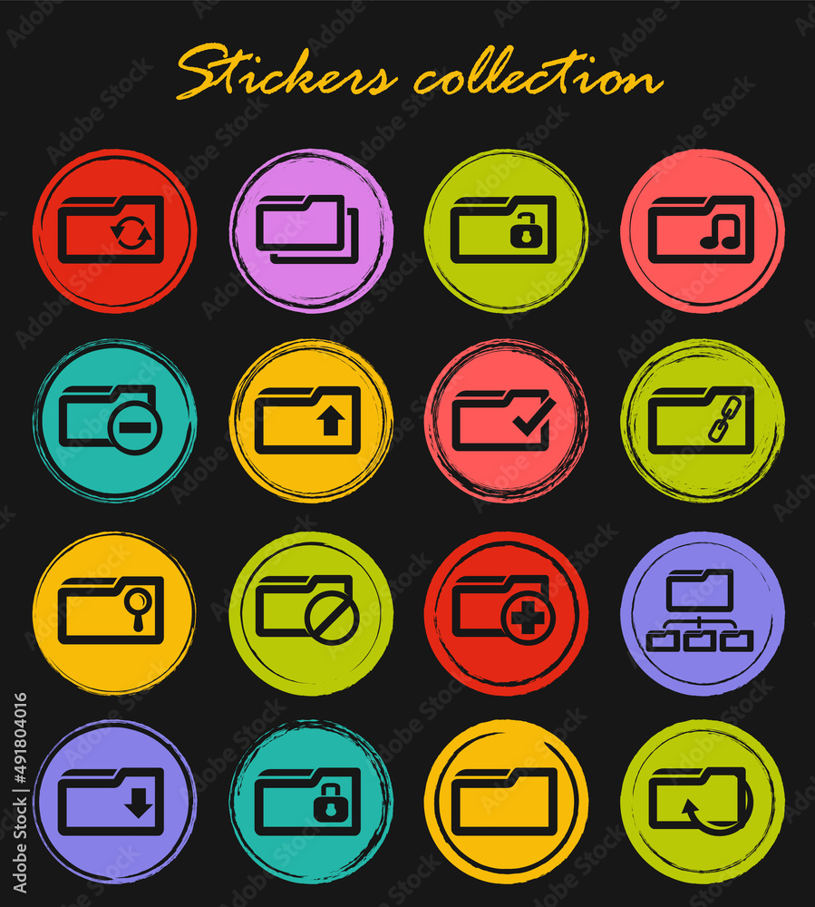 Folder icons set Folder icons set