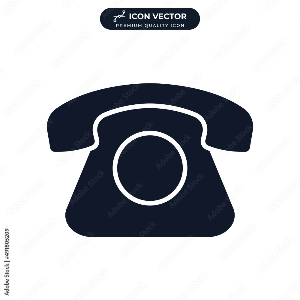 telephone icon symbol template for graphic and web design collection logo vector illustration