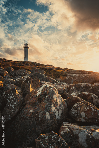 Lighthouse on the Swedish West Coast Varberg, Sweden.