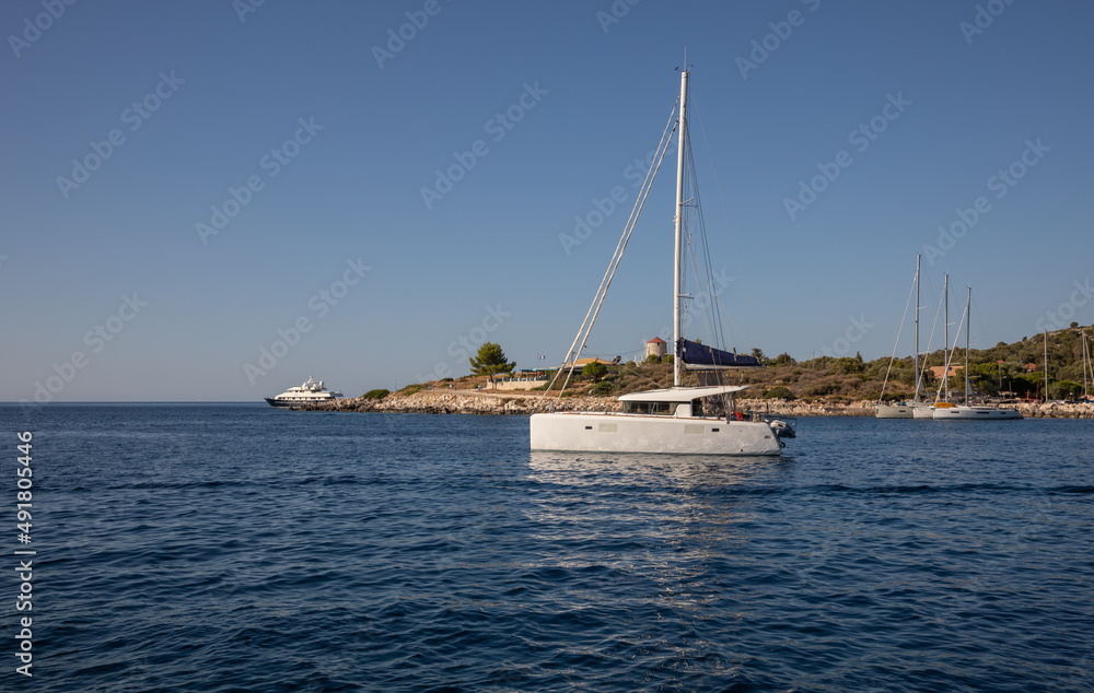 Beautiful seascape off the coast of Kastos island, Ionian sea, Greece in summer. Beautiful seascape off the coast of Kastos island, Ionian sea, Greece in summer.