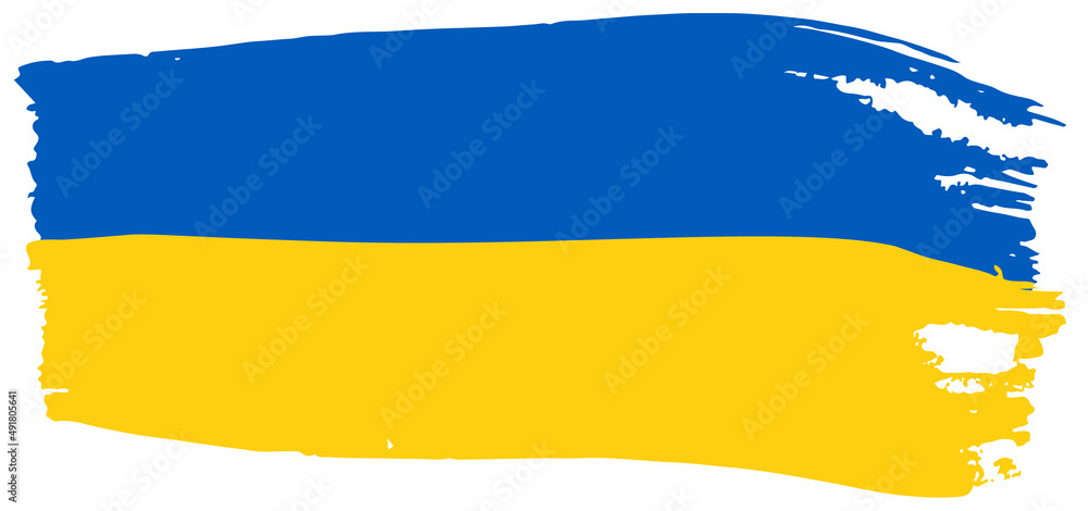Flag of Ukraine Brush strokes. Hand drawn sketch. Doodle style Vector illustration Flag of Ukraine Brush strokes. Hand drawn sketch. Doodle style Vector illustration
