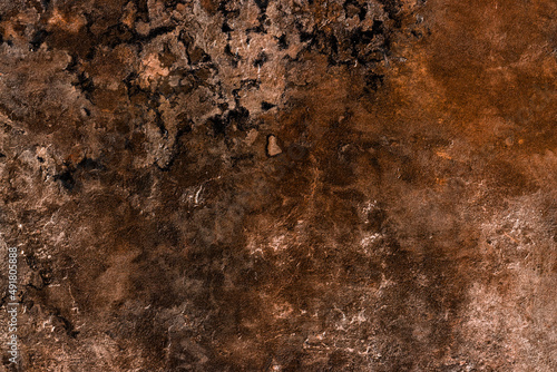 Rustic ruin surface of abandoned concrete plaster wall for texture background