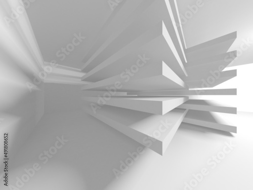 White Modern Background. Abstract Building Concept