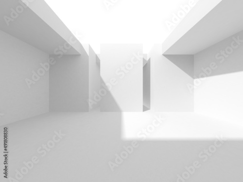 White Modern Background. Abstract Building Concept