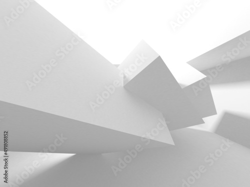 White Modern Background. Abstract Building Concept