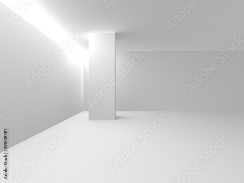 White Modern Background. Abstract Building Concept