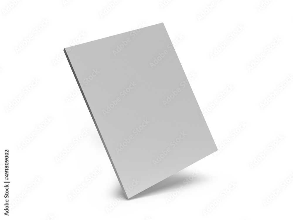 Magazine Book Cover 3D Illustration Mockup Scene Magazine Book Cover 3D Illustration Mockup Scene