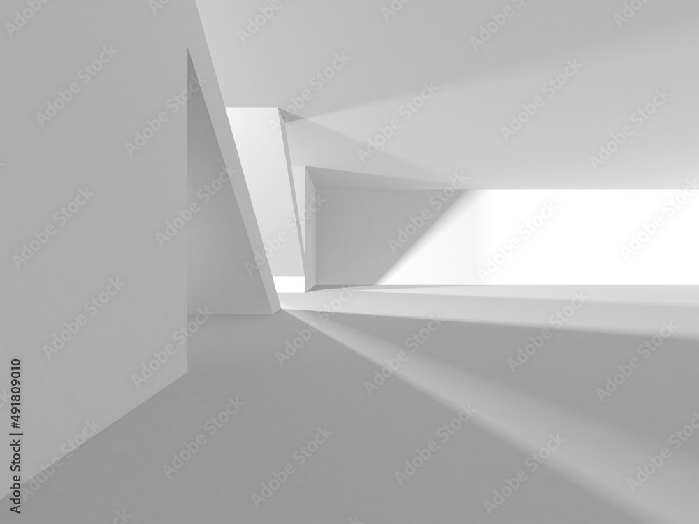 White Modern Background. Abstract Building Concept White Modern Background. Abstract Building Concept