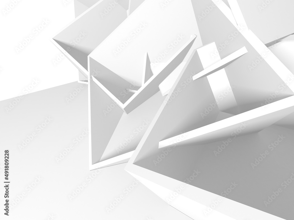 Abstract White Architecture Design Concept Abstract White Architecture Design Concept