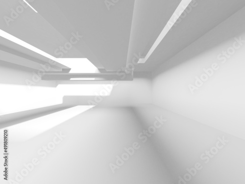 Abstract White Architecture Design Concept