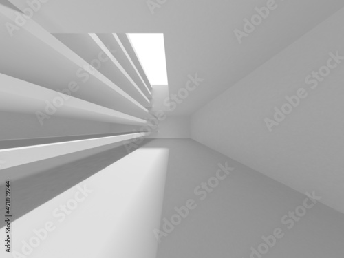 Abstract White Architecture Design Concept