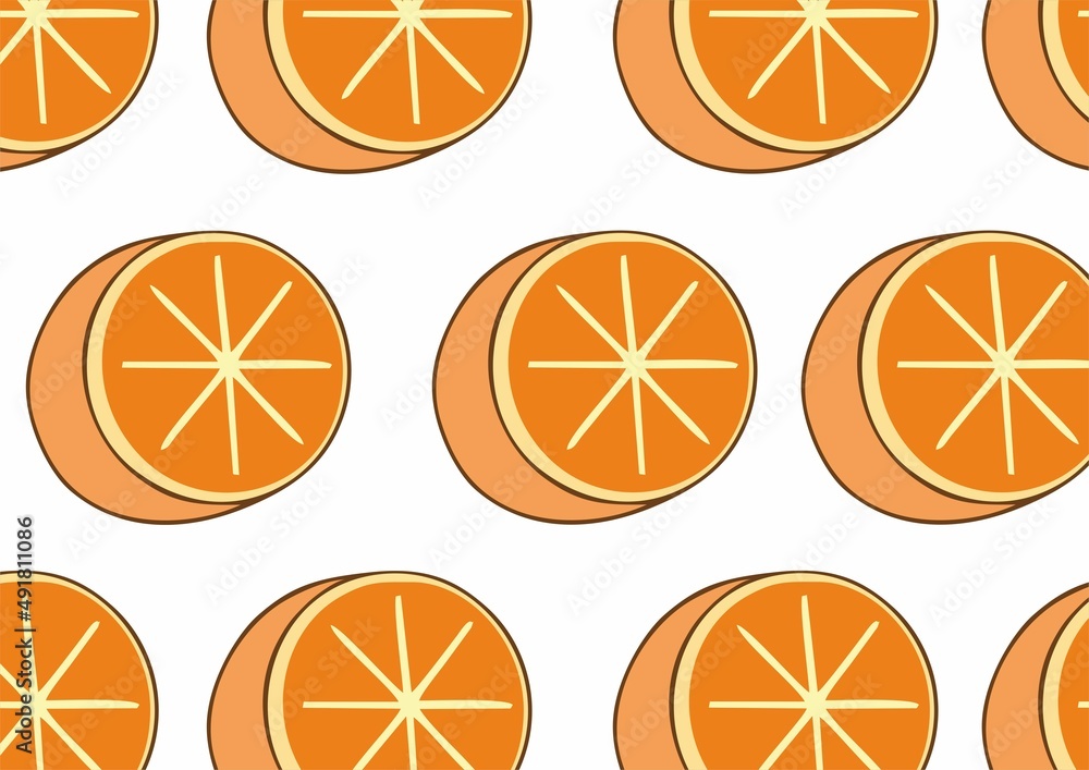 background with repetition of oranges. isolated on white background background with repetition of oranges. isolated on white background