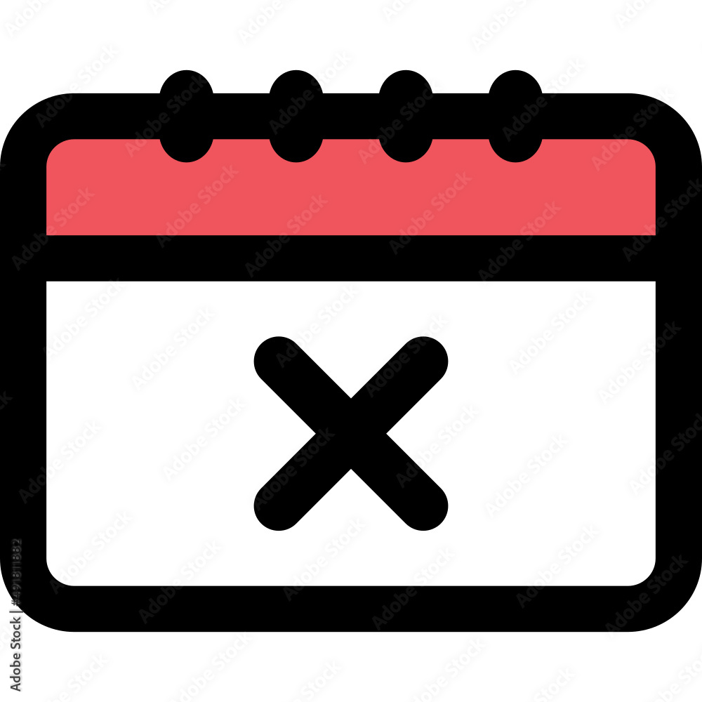 Obraz premium remove calendar icon vector