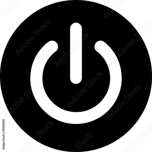 power button icon vector