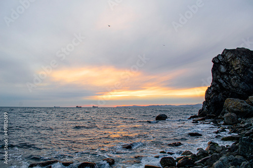 sunset on the beach