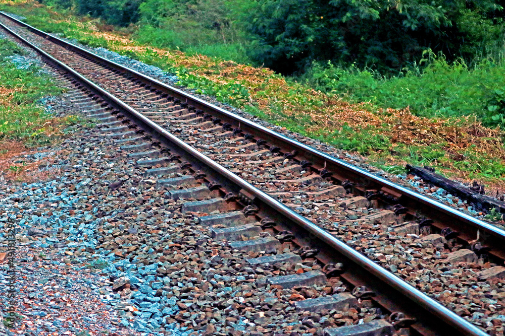 Fototapeta premium The steel railway