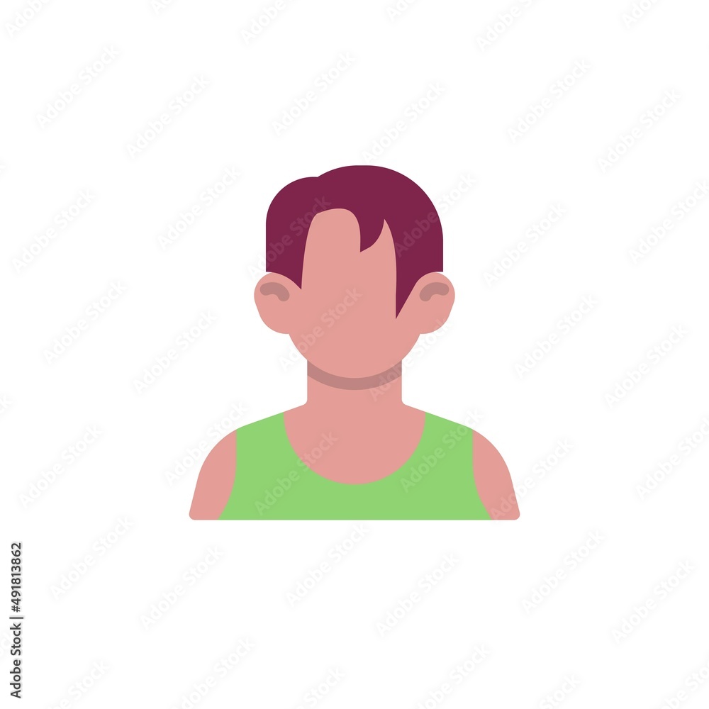 Boy avatar character flat icon Boy avatar character flat icon