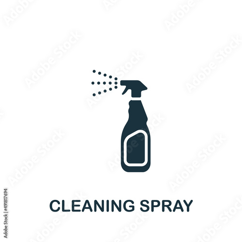 Cleaning Spray icon. Monochrome simple icon for templates, web design and infographics