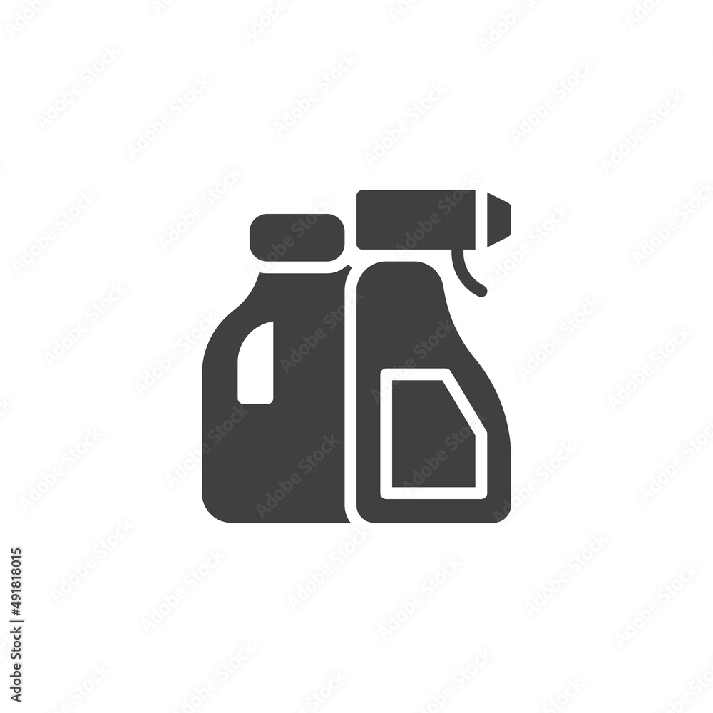 Detergents and soap vector icon Detergents and soap vector icon