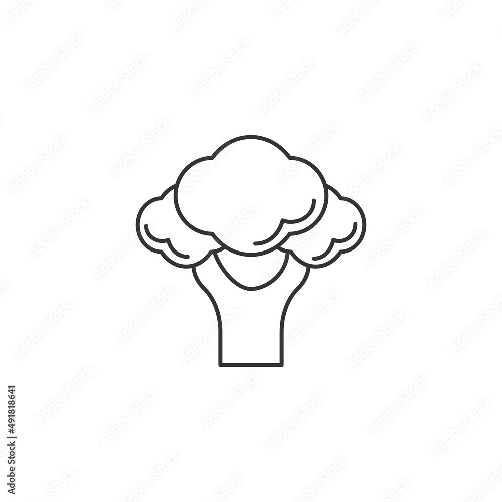 Outline icon of cauliflower Outline icon of cauliflower