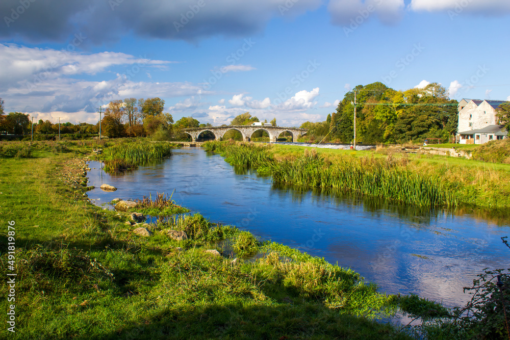 River Nore with arched bridge