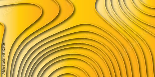 Abstract background with waves. Abstract papercut and multi layer cutout geometric pattern on vector.Topographic map in paper cut style. 3d abstract background with cut out waves modern cover.