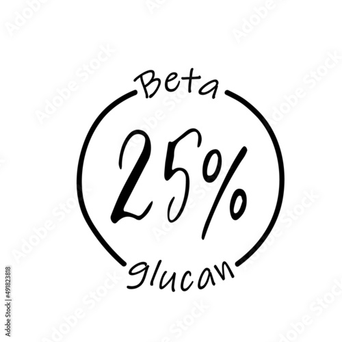 Beta glucan percent ingredient in healthy product