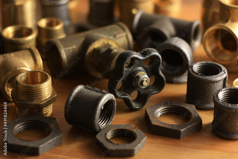 Old plumbing brass fittings for plumbing Old plumbing brass fittings for plumbing