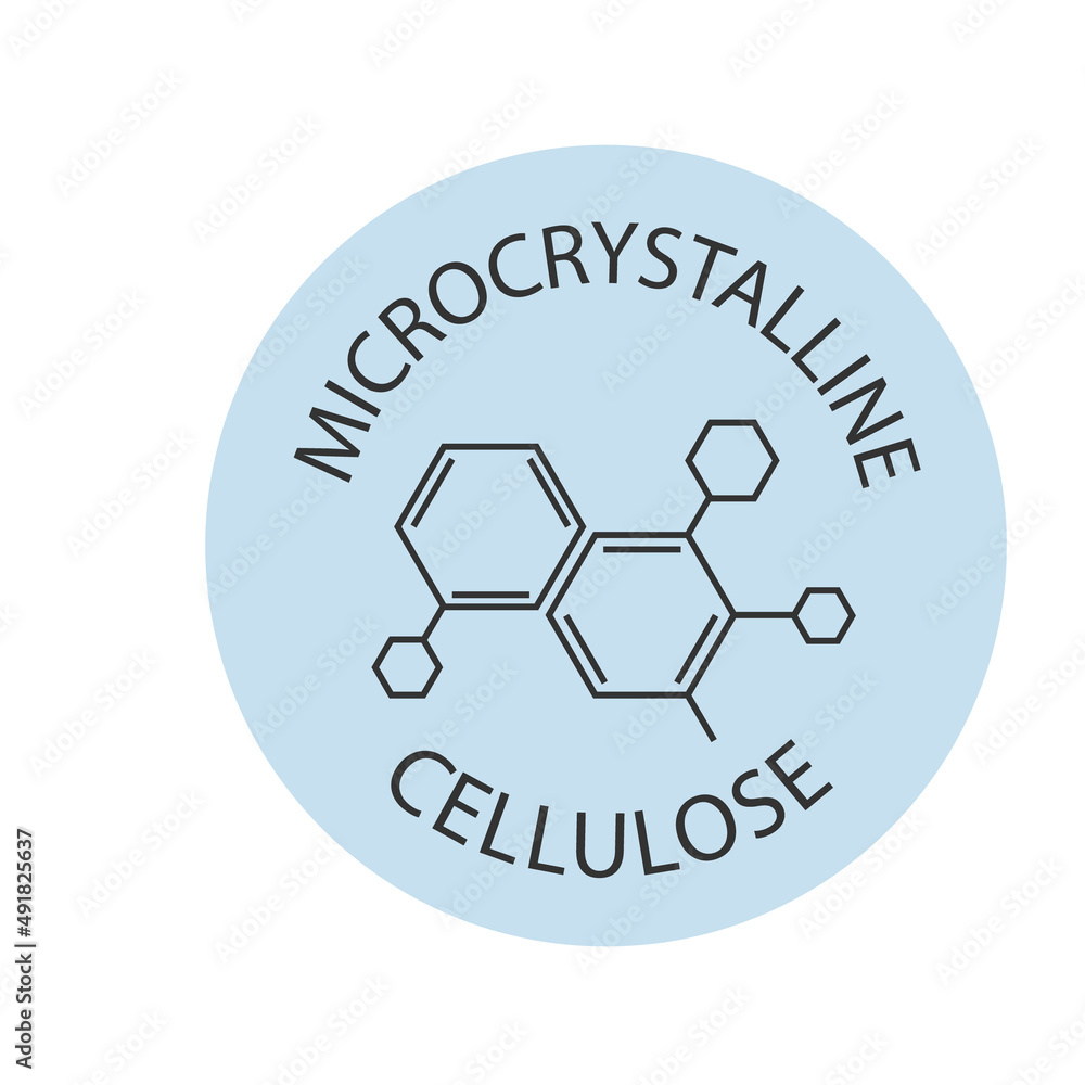 Microcrystalline cellulose ingredient at sticker Microcrystalline cellulose ingredient at sticker
