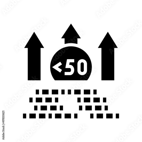 hyperinflation finance glyph icon vector. hyperinflation finance sign. isolated contour symbol black illustration
