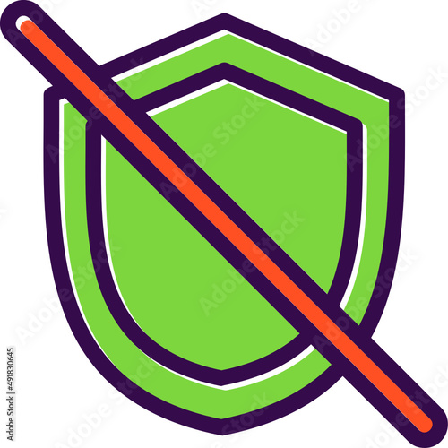 Shield Off Icon