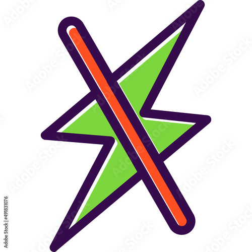 Zap Off Icon