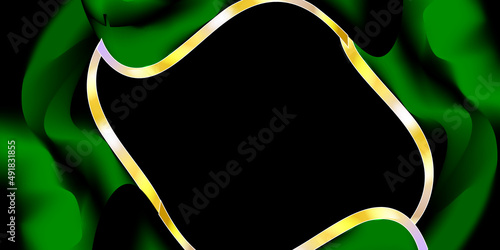 Abstract black and green background