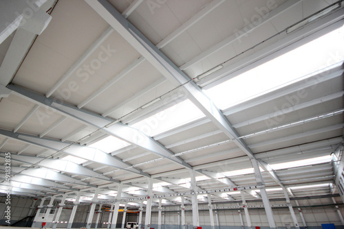 empty and modern factory interior view