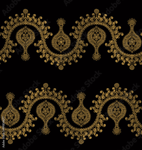  damask seamless pattern background. classical luxury old fashioned damask ornament, royal victorian seamless texture for wallpapers, textile, wrapping. exquisite floral baroque template