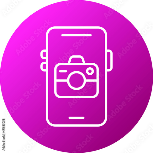 Vector Design Mobile Camera Icon Style