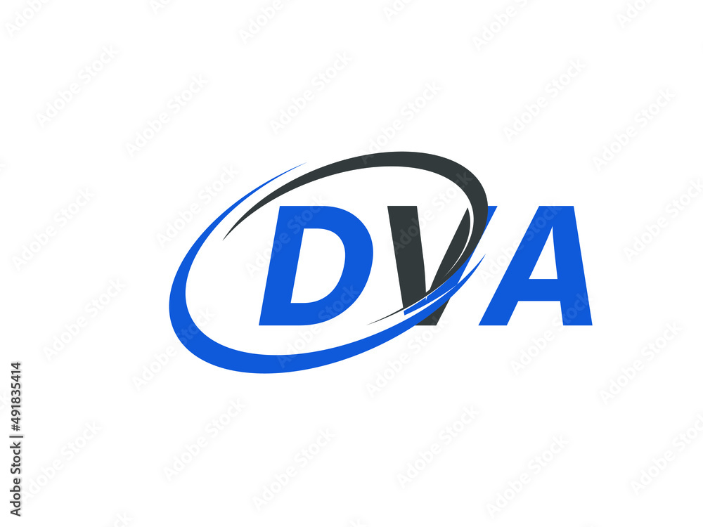 DVA letter creative modern elegant swoosh logo design DVA letter creative modern elegant swoosh logo design
