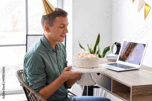 Young man celebrating Birth...