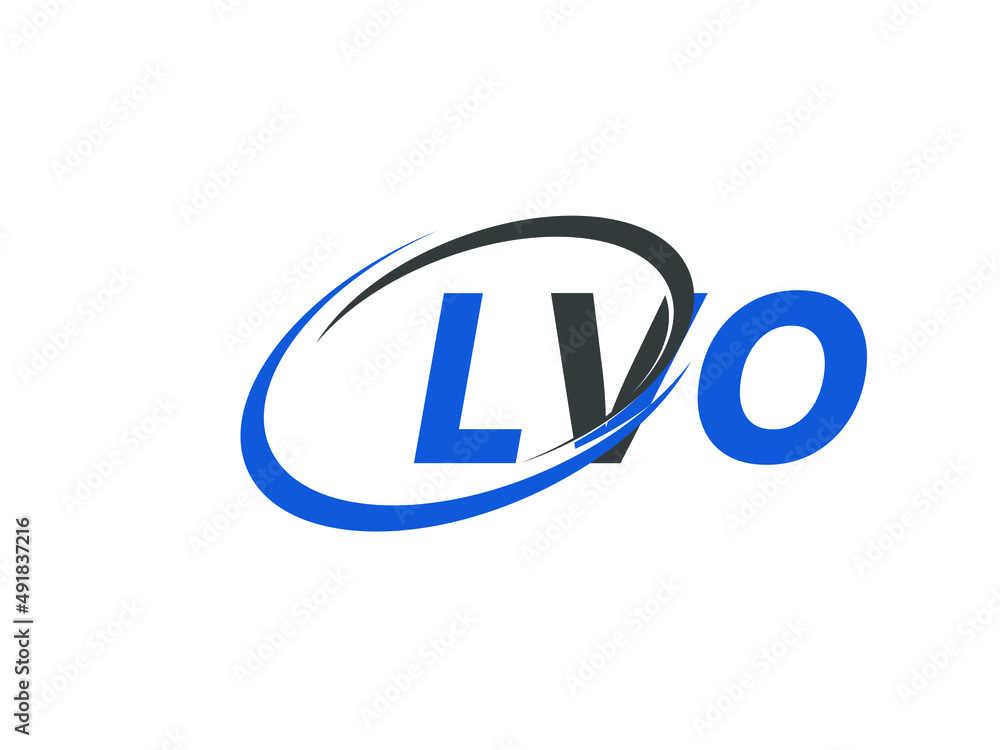 LVO letter creative modern elegant swoosh logo design LVO letter creative modern elegant swoosh logo design