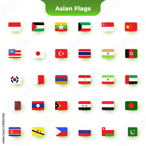 Free Download All official national flags. Square design. Vector - GFXLoad
