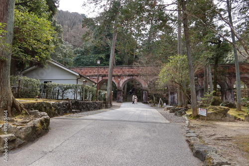 Suirokaku Aqueduct in the precinct of Nanzen-ji Temple in Kyoto City in Japan 日本の京都市の南禅寺境内にある水路閣