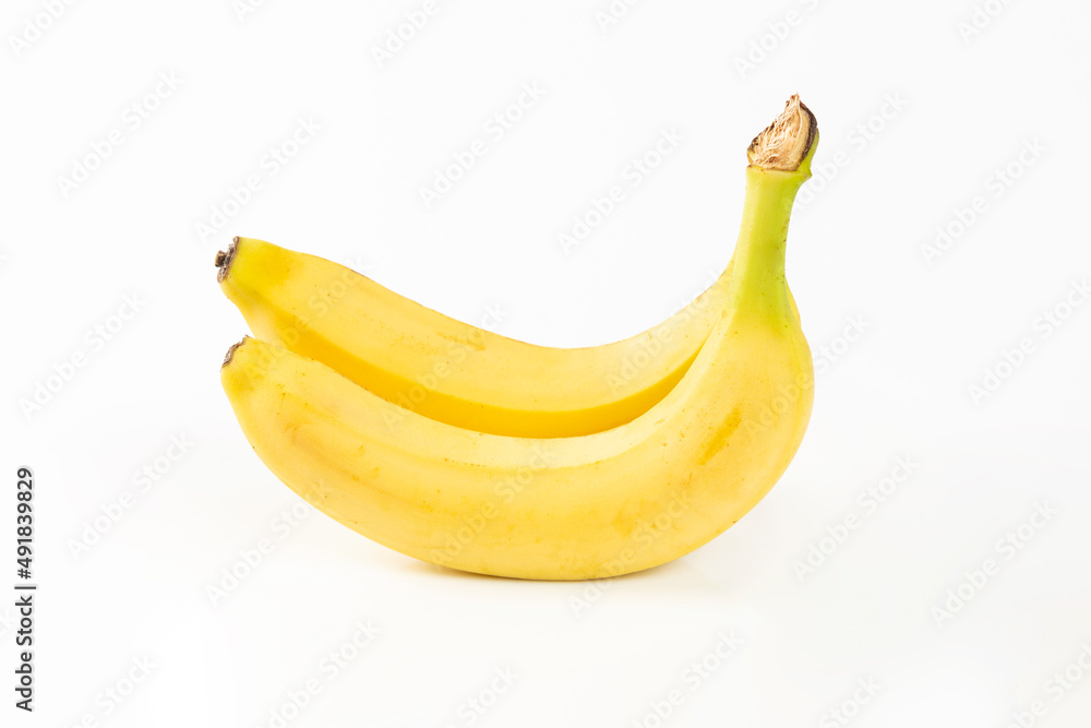 banana on a white background banana on a white background