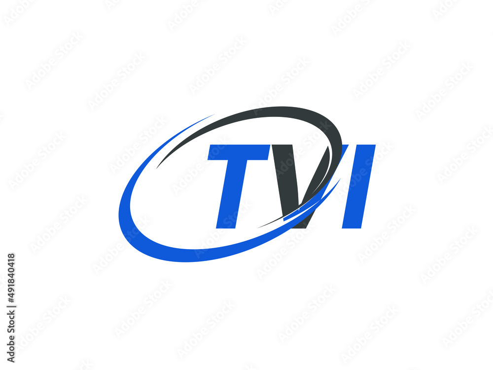TVI letter creative modern elegant swoosh logo design TVI letter creative modern elegant swoosh logo design