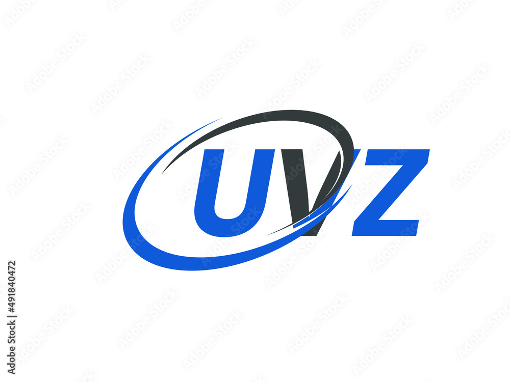 UVZ letter creative modern elegant swoosh logo design UVZ letter creative modern elegant swoosh logo design