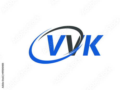 Free Download VVK letter creative modern elegant swoosh logo design - GFXLoad